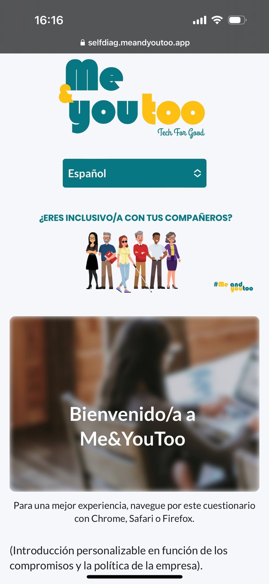 home webapp espanol